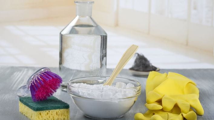 Bicarbonato y otros productos de limpieza