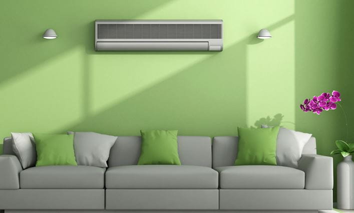 Habitación de temperatura agradable gracias a los modos del aire acondicionado