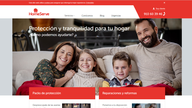 HomeServe estrena web corporativa
