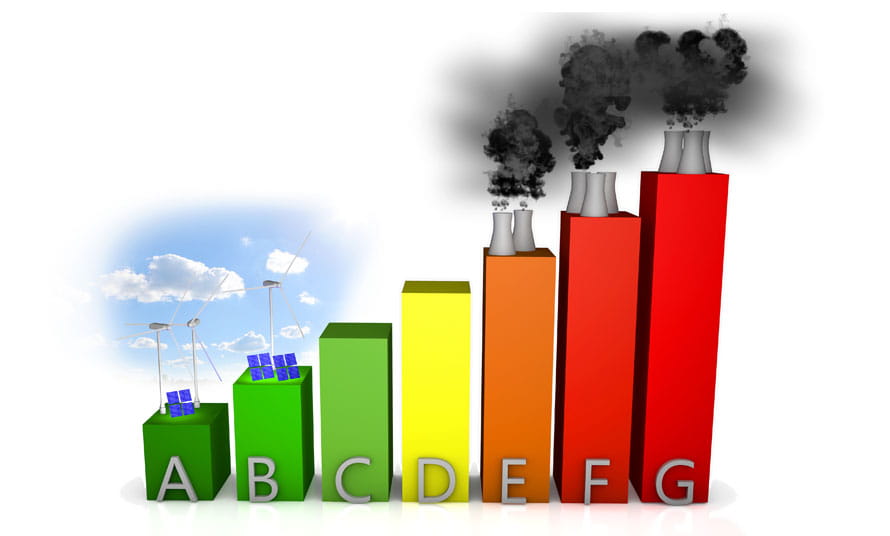Símbolo de ahorro y eficiencia energética